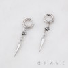 PAIR OF STAR SPIKE PENDANT 316L SURGICAL STEEL EARRING